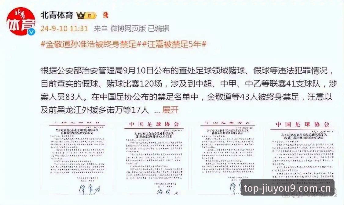 九游下载地址 中国足球禁足名单解读教程:从九游平台了解足坛反腐最新动态
